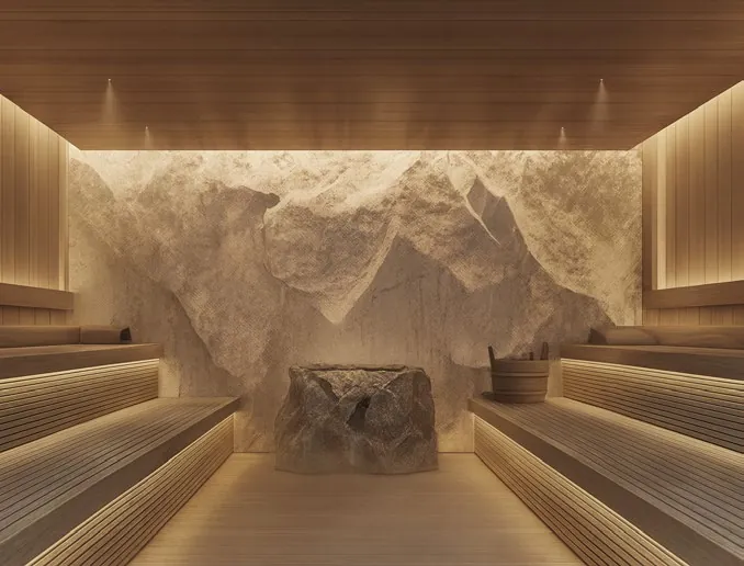Sauna and steam room