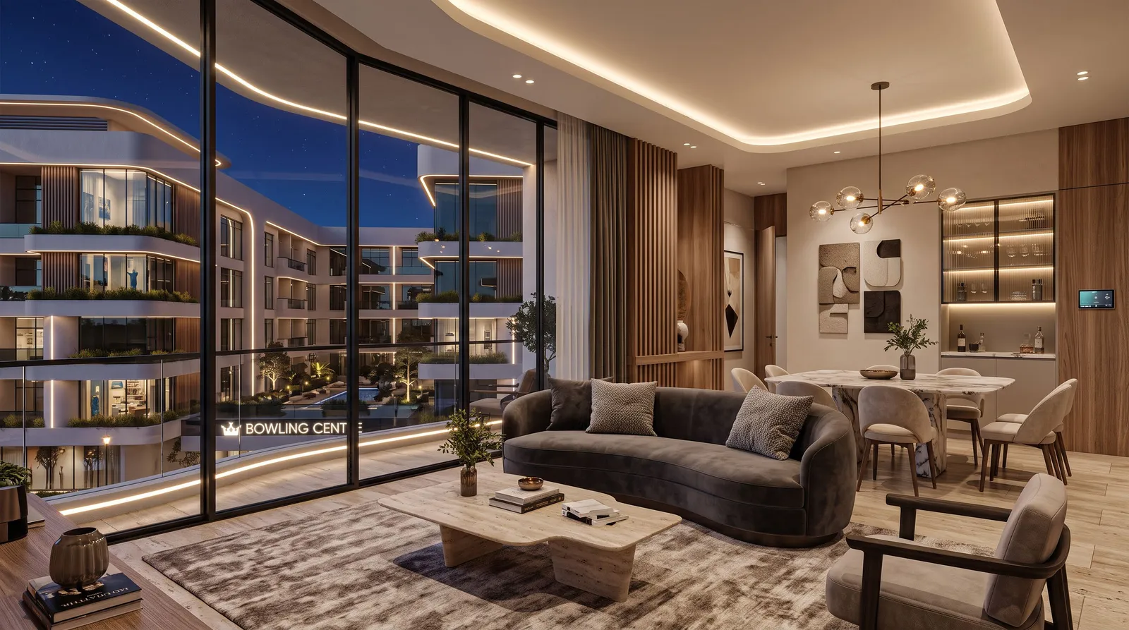 Living and dining